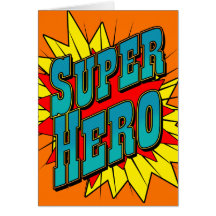 Super-herói Cartão