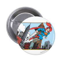 Superman & arranha-céus botons
