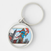 Superman & arranha-céus chaveiros