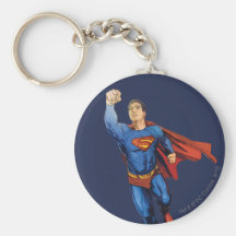Superman que voa à esquerda chaveiros