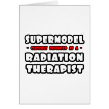Supermodelo. Terapeuta da radiação Cartões