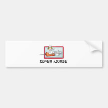 supernurse - enfermeira cómico dos desenhos animad adesivo