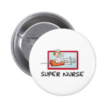supernurse - enfermeira cómico dos desenhos animad botons
