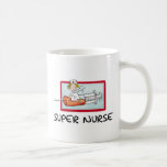 supernurse - enfermeira cómico dos desenhos animad caneca