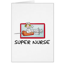supernurse - enfermeira cómico dos desenhos animad cartao