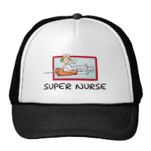 supernurse - enfermeira cómico dos desenhos animad bonés