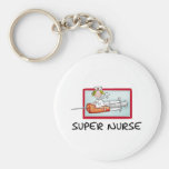 supernurse - enfermeira cómico dos desenhos animad chaveiros