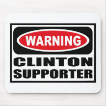 SUPORTE de advertência Mousepad de CLINTON