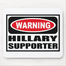 SUPORTE de advertência Mousepad de HILLARY