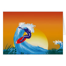 Surfista Cartão