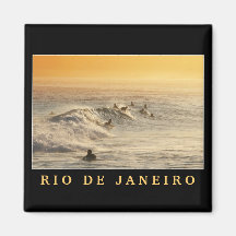 "Surfistas, imã de geladeira de Rio de Janeiro"