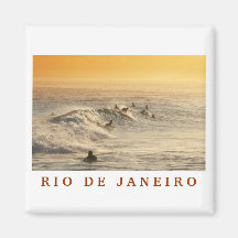 "Surfistas, imã de geladeira de Rio de Janeiro"