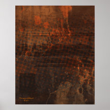 Sustente o impressão do abstrato da arte da oxidaç