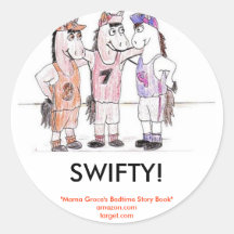 SWIFTY! , do "livro da história de horas de dormir Adesivos Em Formato Redondos