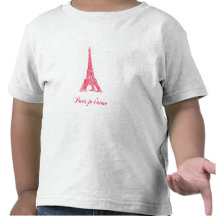 T da criança de Paris Camiseta