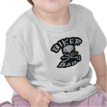 T do bebê do motociclista camiseta