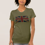 T-shirt britânico da bandeira de Union Jack