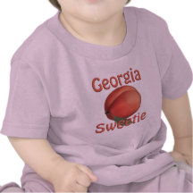 T-shirt da criança do pêssego de Geórgia