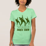 T-shirt do grupo da dança do zombi