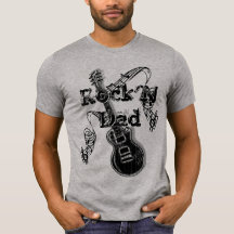 T-shirt do pai de Rock'N - presente para o pai