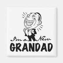 T-shirt e presentes novos de sorriso do Grandad Imã