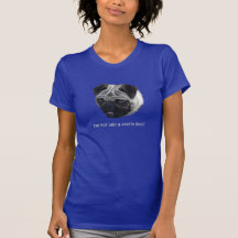 T-shirt engraçado do cão do Pug do animal de estim