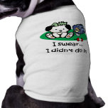 T-shirt engraçado do cão roupas para animais de estimação