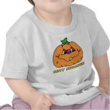 T-shirt feliz da abóbora do menino do Dia das Brux