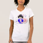 T-shirt japonês da boneca da gueixa