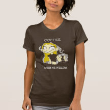 T-shirt maduro do café