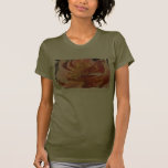 T-shirt Peachy das pétalas cor-de-rosa