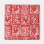 Tablecloth velho da cozinha das avós francesas do  imãs
