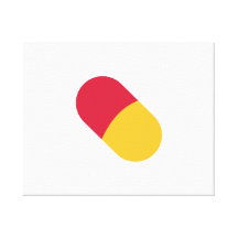 Tabuleta do comprimido impressão de canvas esticadas