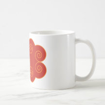 Tag do monograma caneca