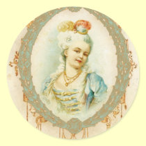 Tag novos das etiquetas do retrato de Marie Antoin autocolantes