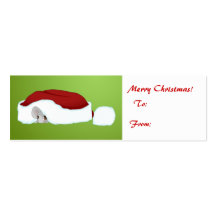 Tag tímido de Mousegift do Natal Modelos Cartao De Visita