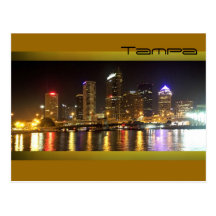 Tampa Bay na noite Cartões Postais