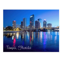 Tampa, Florida no alvorecer Cartoes Postais