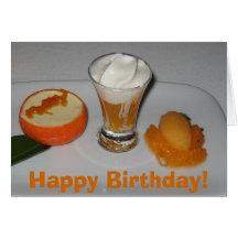 Tangerinas, feliz aniversario! cartão