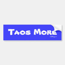 Taos MAIS autocolante no vidro traseiro (azul) Adesivo