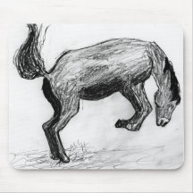 Tapete do rato Bucking do cavalo Mouse Pad