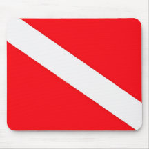 Tapete do rato da bandeira do mergulho mousepads