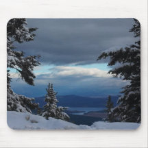 Tapete do rato da opinião do inverno mouse pad