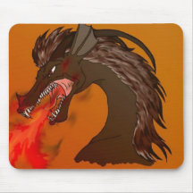 Tapete do rato de Drake do fogo Mousepads