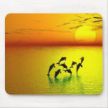 Tapete do rato dos golfinhos mousepad