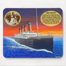 Tapete do rato titânico novo mousepad