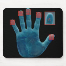 Tapete rato impressões digitais mousepads