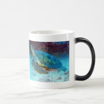 Tartaruga de mar caneca