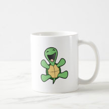 Tartaruga feliz caneca