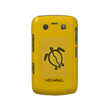 Tartaruga havaiana personalizada do estilo capas blackberry bold